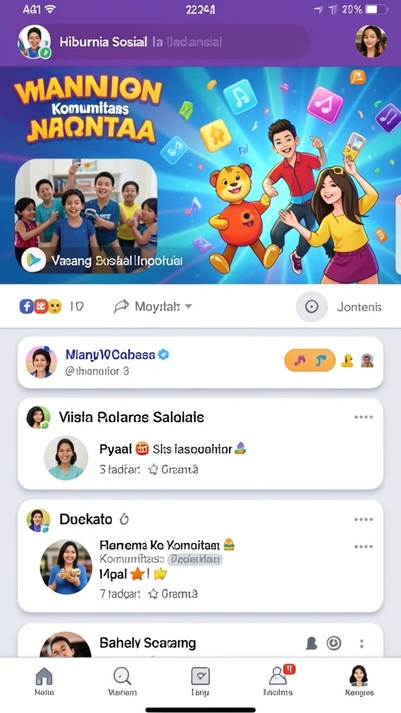 Fitur turnamen yang menantang dan menyenangkan.