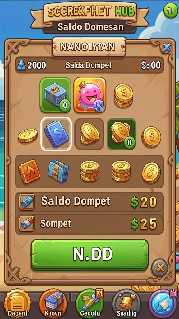 Visual hadiah jackpot yang menggiurkan dalam DANA777.
