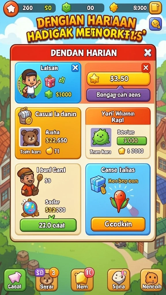 Fitur turnamen yang seru dan kompetitif.