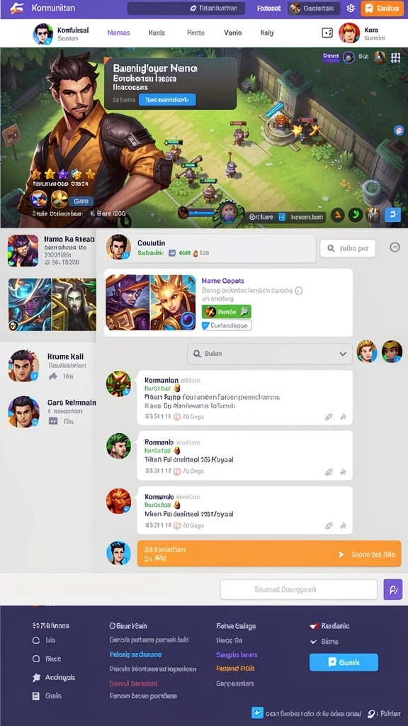 Screenshot menampilkan variasi mode permainan yang tersedia.