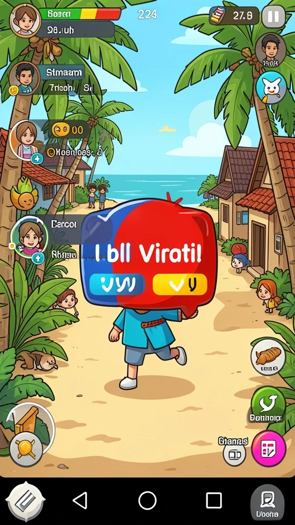 Mode multiplayer yang memungkinkan interaksi dengan pemain lain.