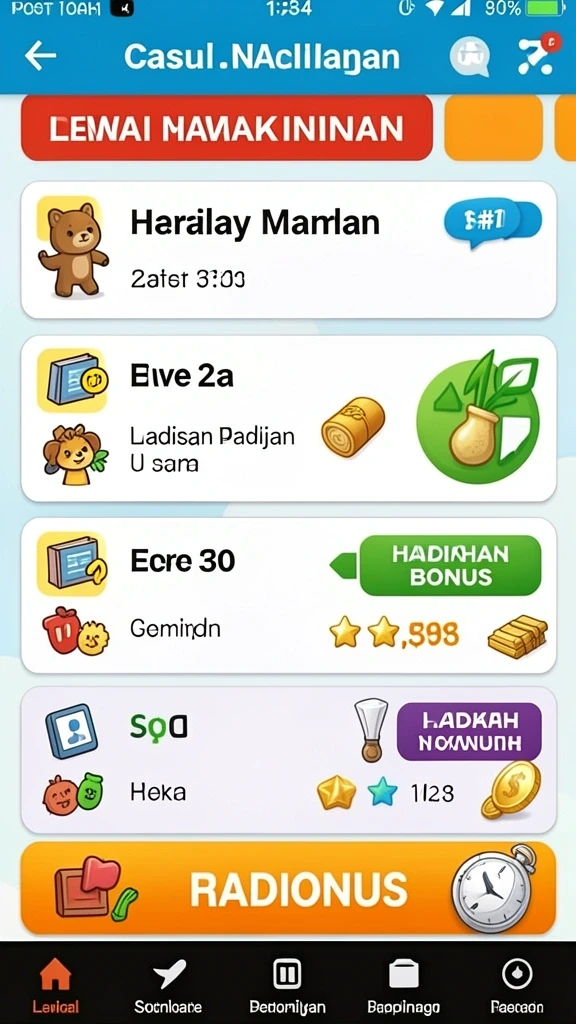 Fitur komunitas yang mendukung interaksi antar pemain.