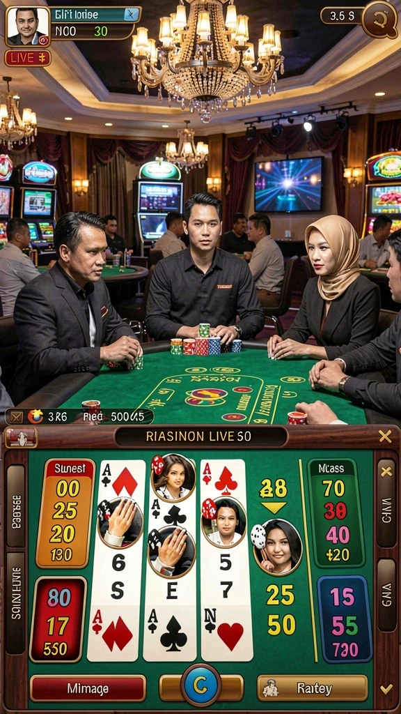 Screenshot karakter utama dalam aksi bertempur.
