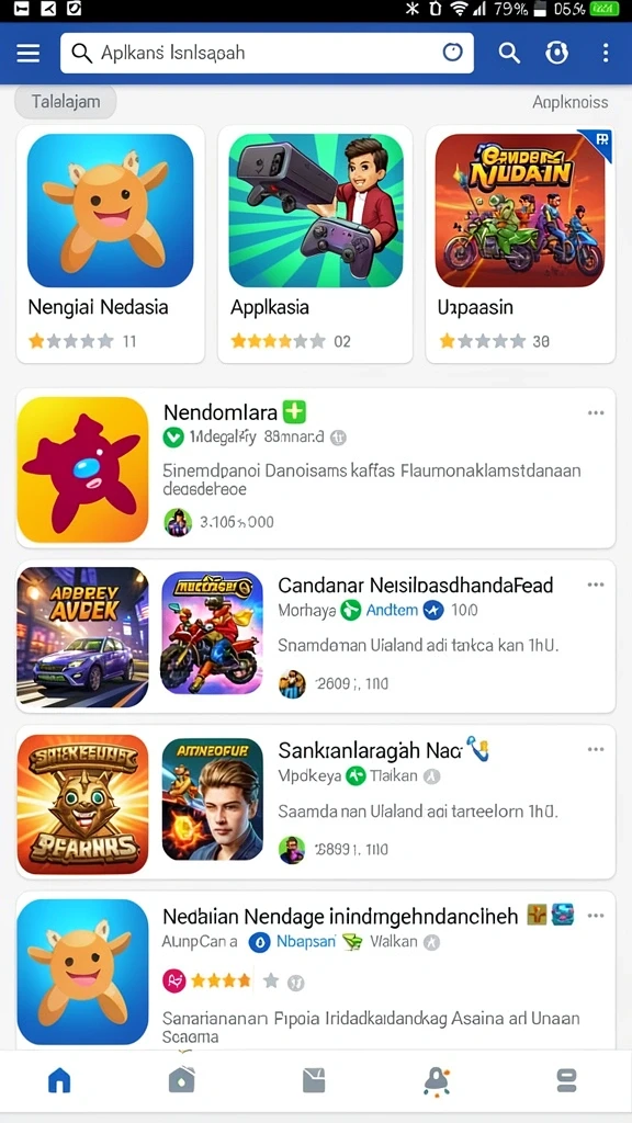 Tampilan menu yang intuitif dan mudah digunakan.