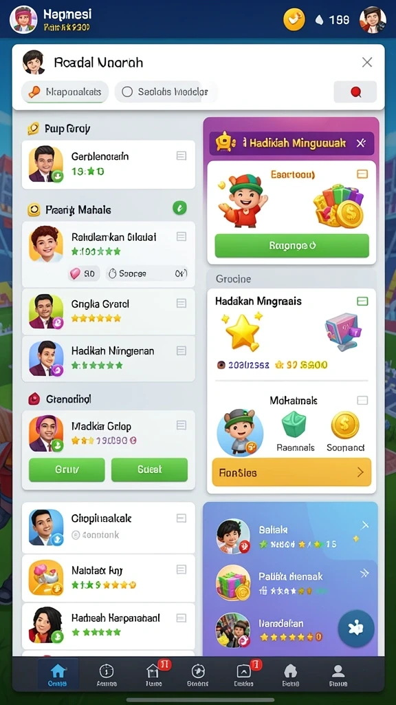 Screenshot menunjukkan permainan slot dengan grafis yang menawan.