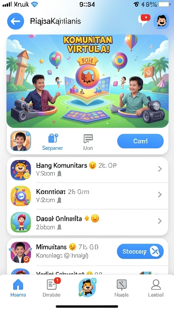 Tampilan antarmuka yang ramah pengguna.