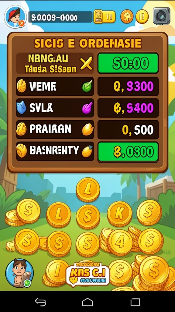 Tampilan mesin slot yang menarik dengan tema unik.