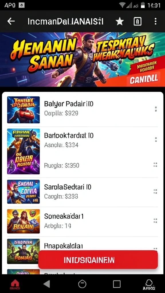 Beragam level dan tantangan seru.
