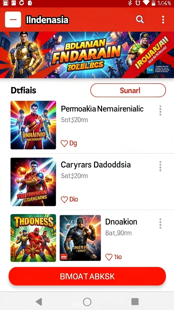 Hadiah menarik menanti setiap pencapaian dalam game.