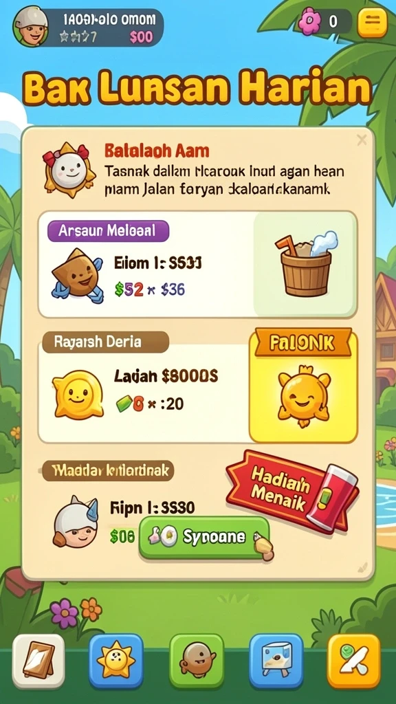 Menunjukkan tampilan level baru yang menantang.