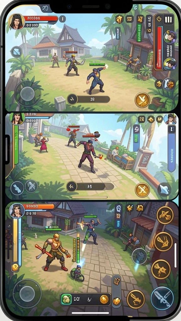 Tampilan awal game dengan menu menarik.