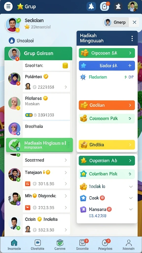 Mode multiplayer yang seru dan kompetitif.