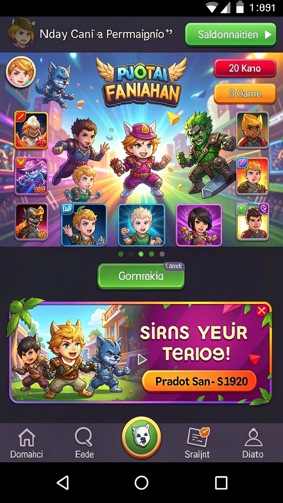 Tampilan bonus putaran gratis yang menggiurkan.