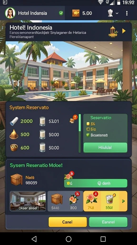 Tampilan antarmuka aplikasi yang user-friendly.