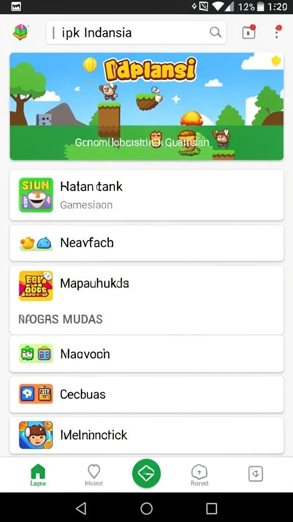 Screenshot dari mode permainan yang baru dan menarik.
