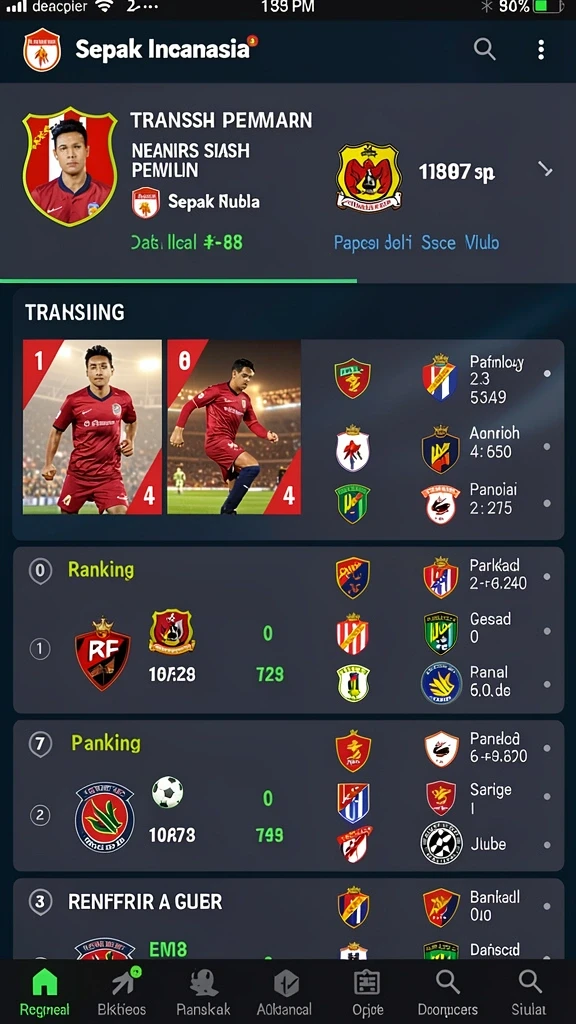 Tampilan antarmuka game yang menarik dan ramah pengguna.