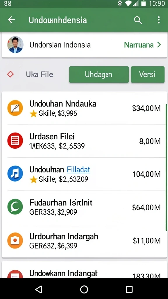 Tampilan antarmuka yang user-friendly.